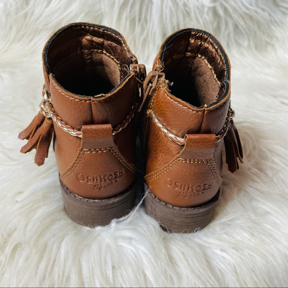 Osh Kosh Toddler Brown Booties - Picture 3 of 9